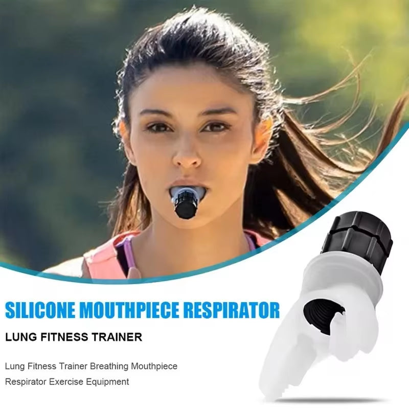 Portable Lung Capacity Abdominal Breathing Trainer with Adjustable Resistance Lmprove Your Lung Capacity Sleep Quality Fitness