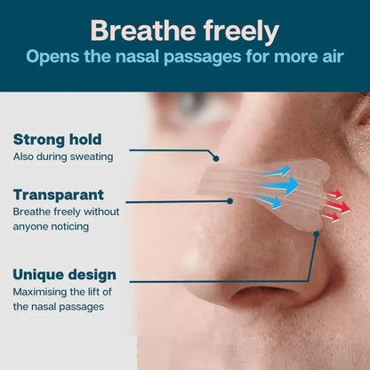 50/100/200PCS Nasal Strips 3-Supports Extra Strength Nose Tape Relief Strips for Better Sleep Non-Invasive anti Snoring Strips